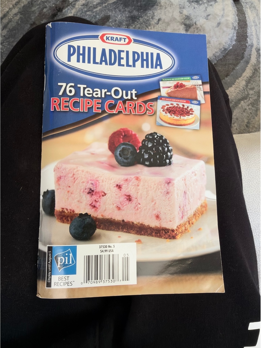 Kraft Philadelphia 76 Tear-Out Recipe Cards Cookbook